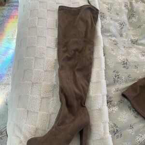 Wild Diva Brown Over-the-Knee Boots